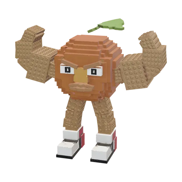 Realistic Odin Din Dun 3D model, vytvořený pomocí AI