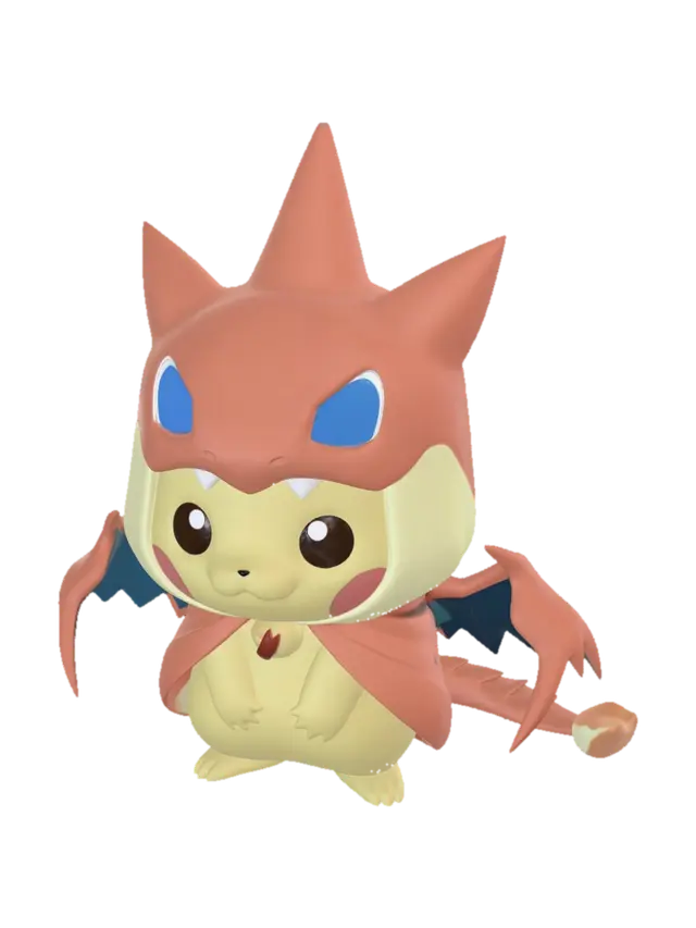 Dragon Hood Charmander 3D model, vytvořený pomocí AI