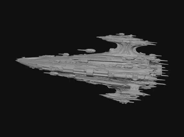 3D model for YGGDRASIL: Super-Dreadnought Spacetime Dimensional Battleship