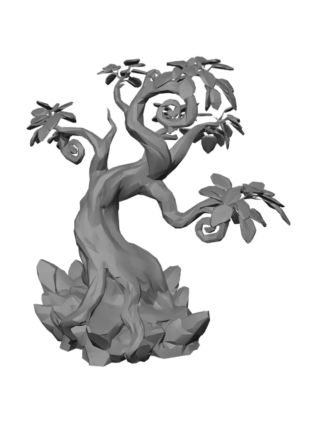 3D model for an tree from an alien world