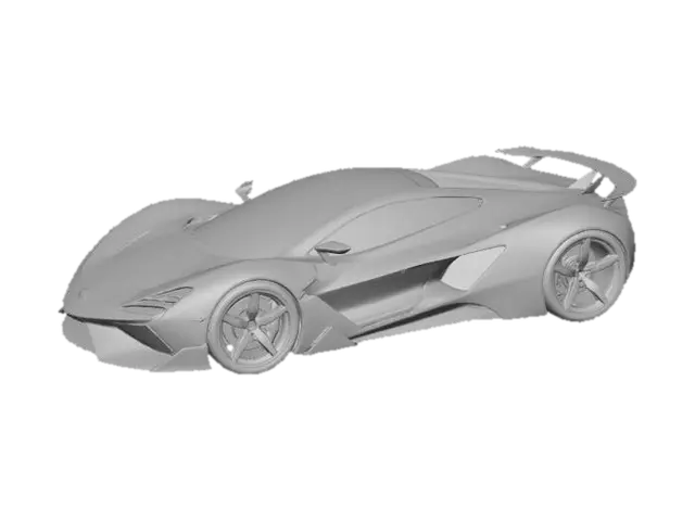 3D model for Create a supercar model.