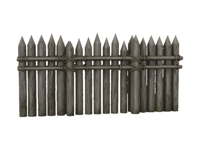 3D model for Wooden Fence