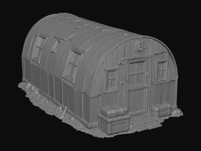 3D model for Quonset Barracks