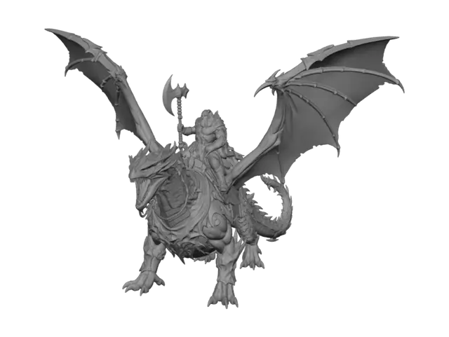 3D model for Azure Dragon Rider