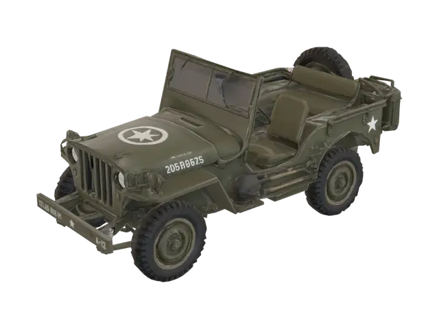 3D model for WWII U.S. Army Jeep