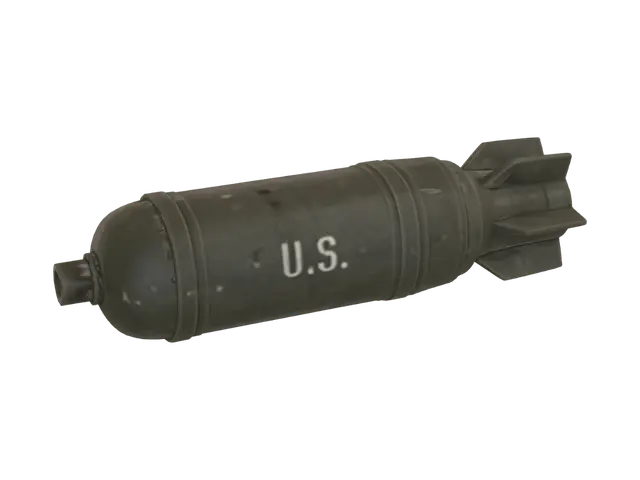 Low Poly Depth Charge - Experimental 3D model, AI generated