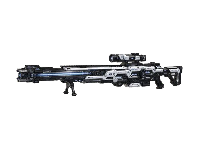 Vanguard VX-07 Rail Sniper 3D model, vytvořený pomocí AI