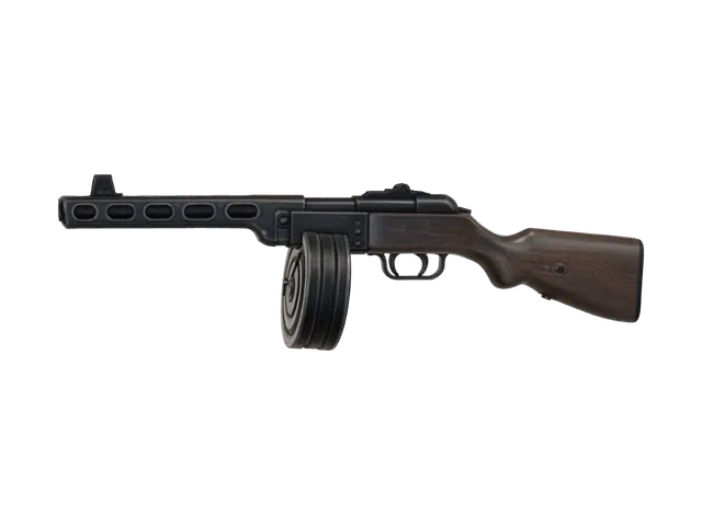 PPSH-41 - Ww2 3D model, vytvořený pomocí AI