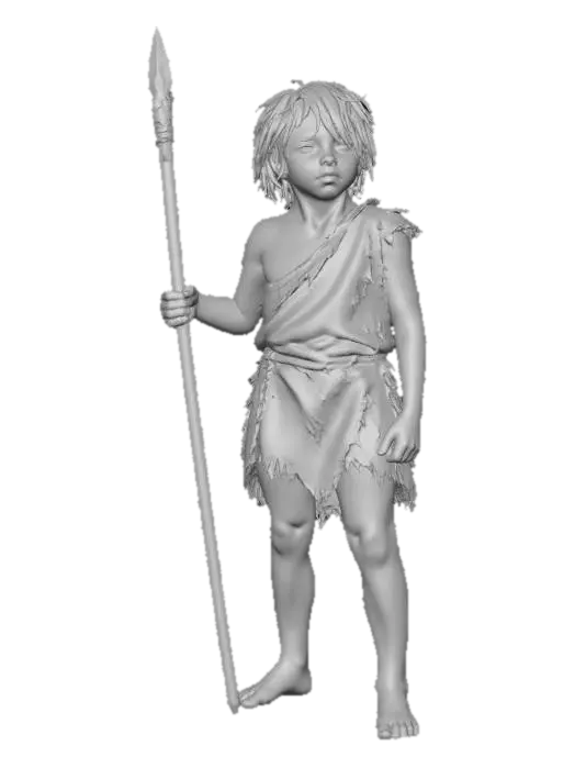 3D model for Stone Age Hunter