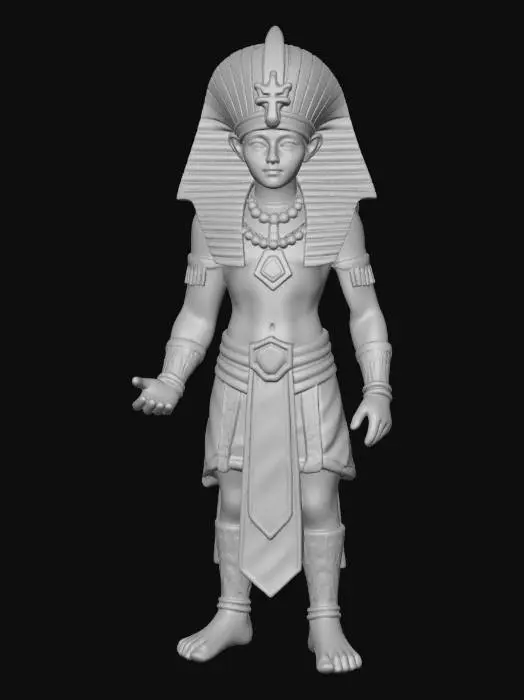 3D model for Create a model of a pharaoh.