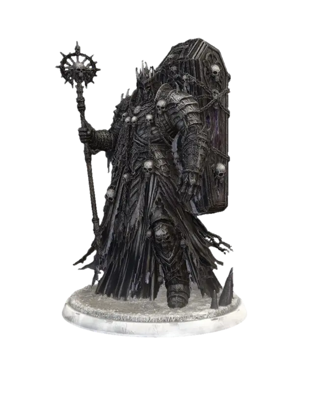 Skullbound Warlord of the Necropolis - Vampire 3D model, vytvořený pomocí AI