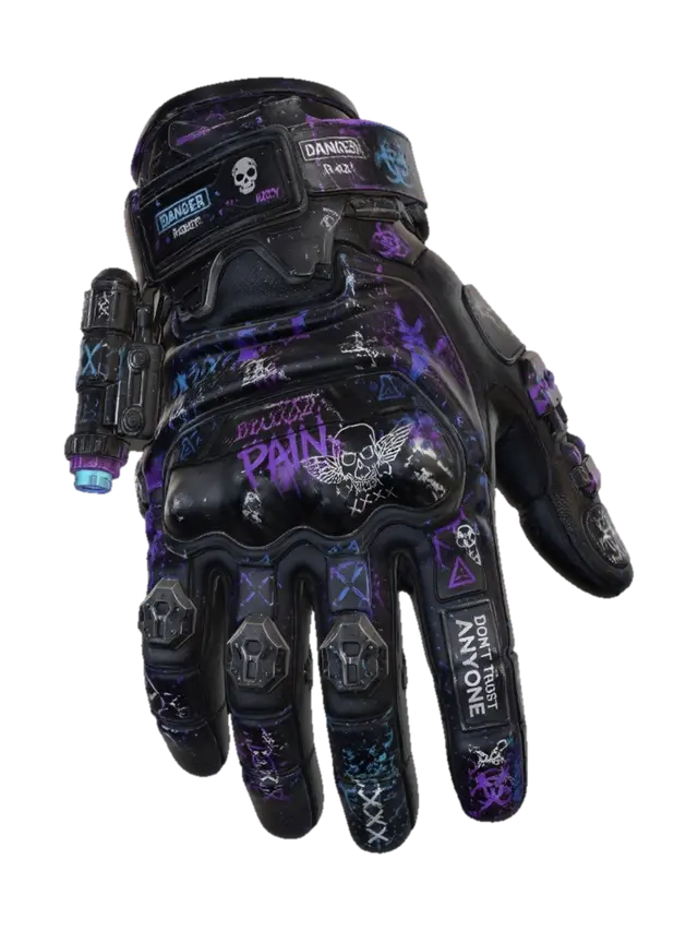 Pain Graffiti Gauntlet - Glove 3D model, vytvořený pomocí AI