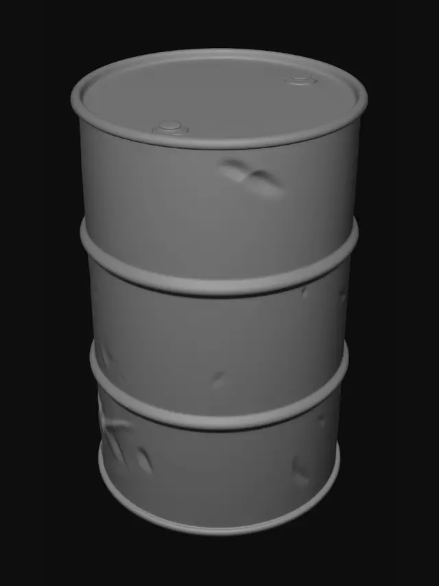 3D model for Rusted Fuel Drum