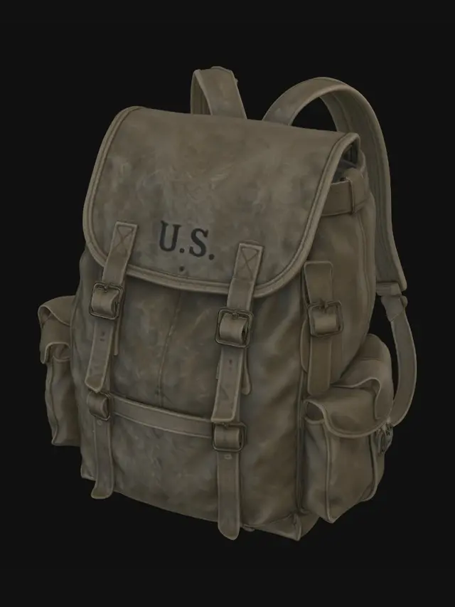 3D model for Vintage U.S. Military Backpack