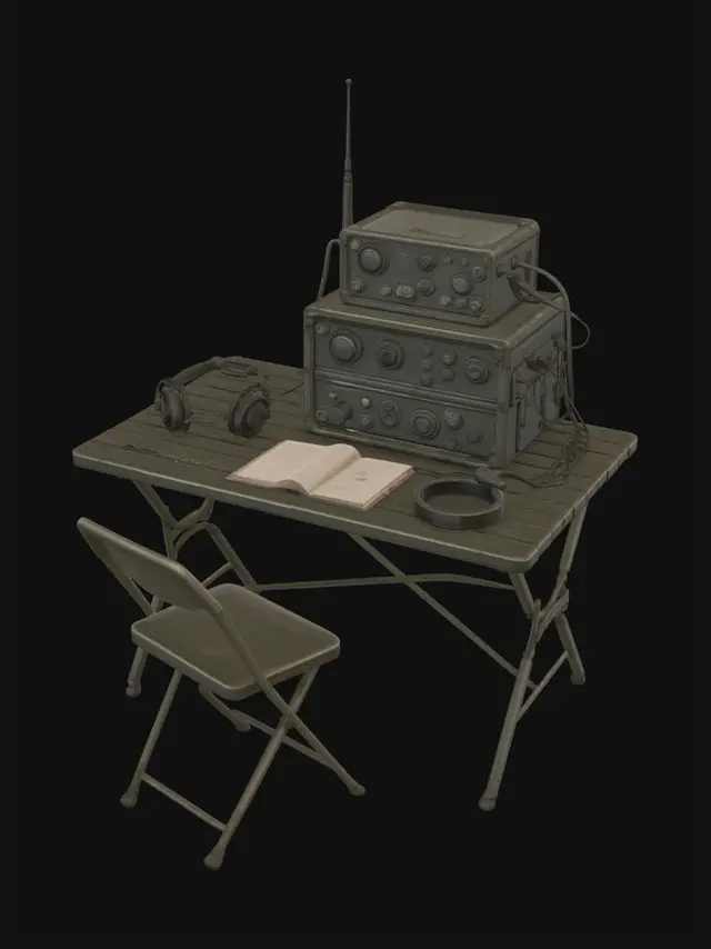 3D model for Field Radio Set