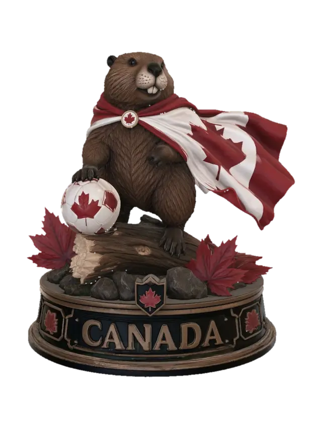Modello 3D Maple Guardian Beaver - Folkore, generato dall’IA