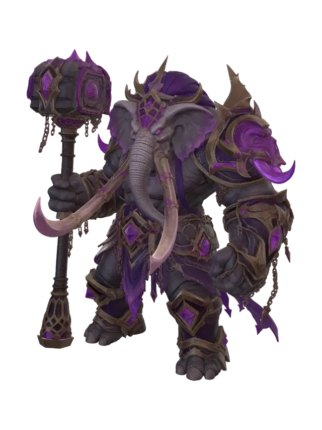 Voidshard Colossus 3D model, vytvořený pomocí AI