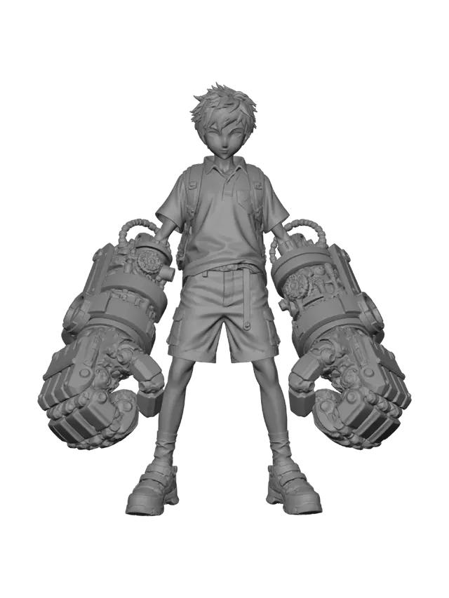 3D model for Young Mech-Wielder