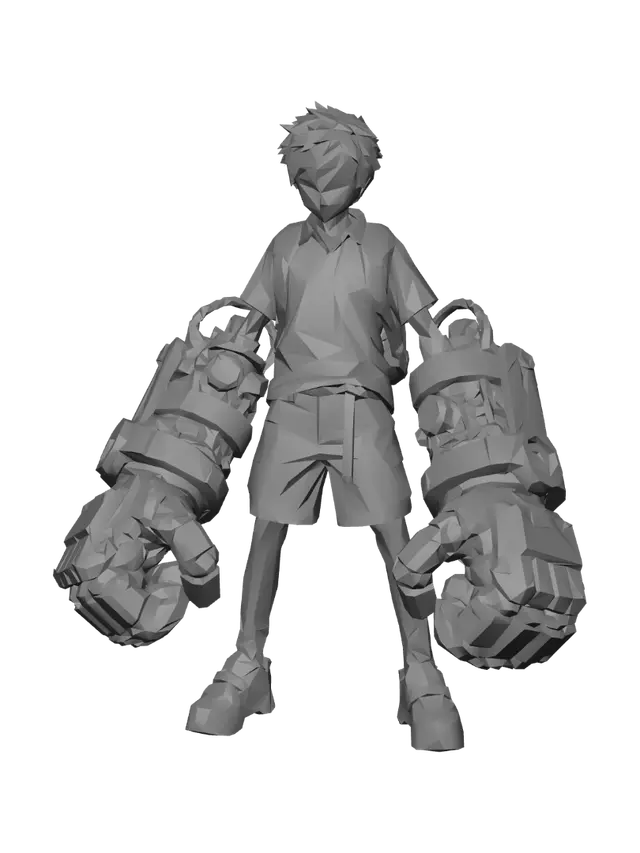 3D model for Young Mech-Wielder