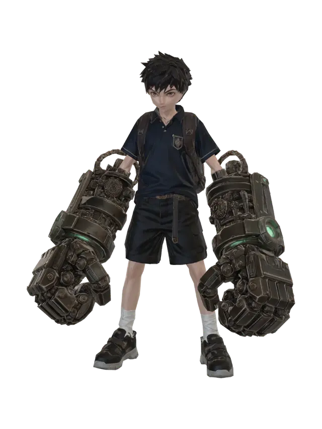 3D model for Young Mech-Wielder