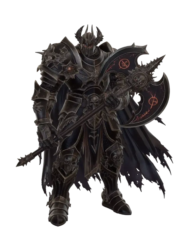 Dreadlord of the Blackened Forge - Cape 3D model, vytvořený pomocí AI