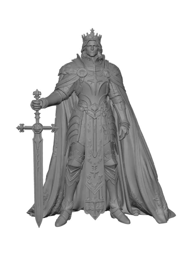 3D model for Gilded King in Armor
