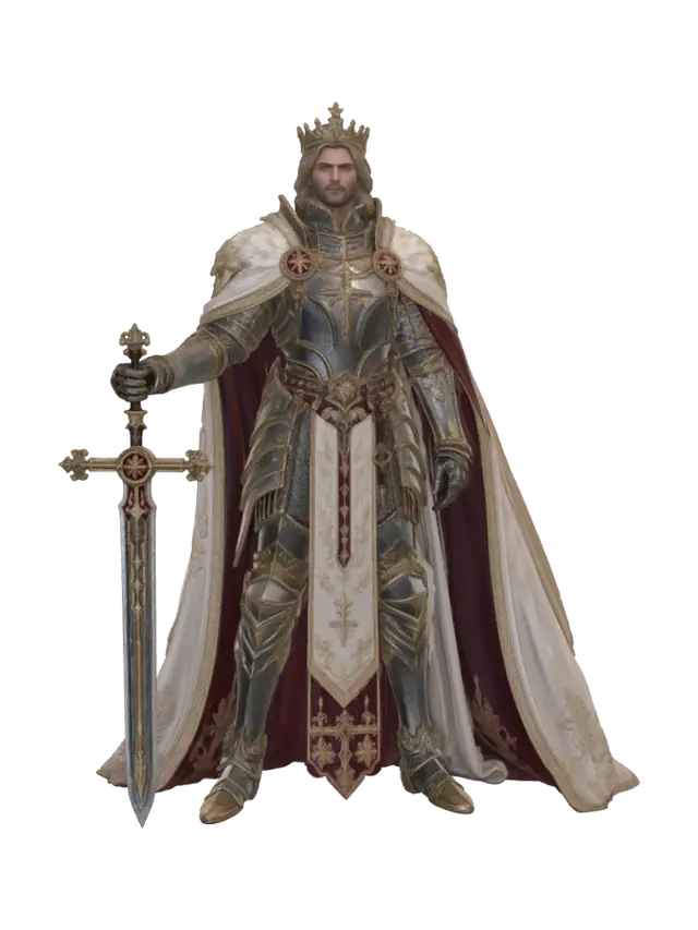 3D model for Gilded King in Armor