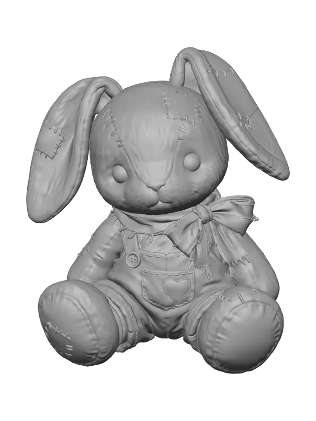 3D model for Patchwork Bunny