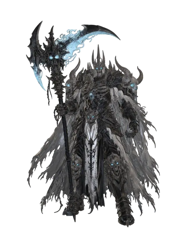 Deathlord of the Azure Abyss - Lord 3D model, vytvořený pomocí AI