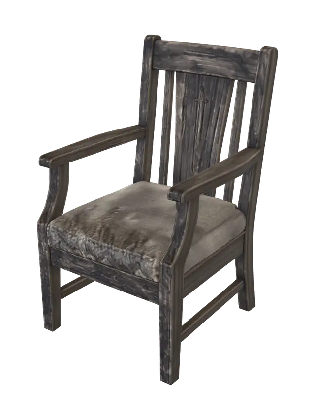 Rustic Wooden Armchair - Handcrafted 3D model, vytvořený pomocí AI