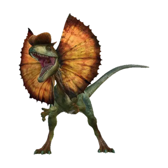 Dilophosaurus - Prehistoric 3D model, vytvořený pomocí AI