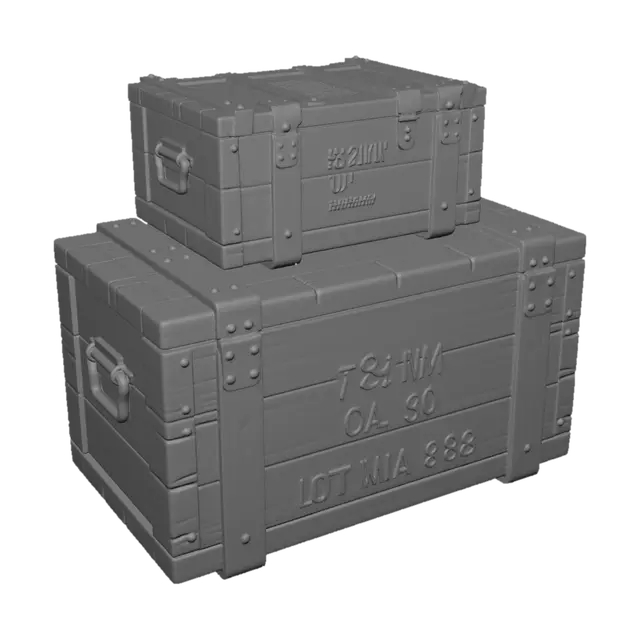 3D model for World War II Ammo Crate