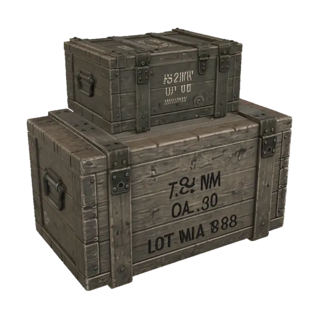 3D model for World War II Ammo Crate