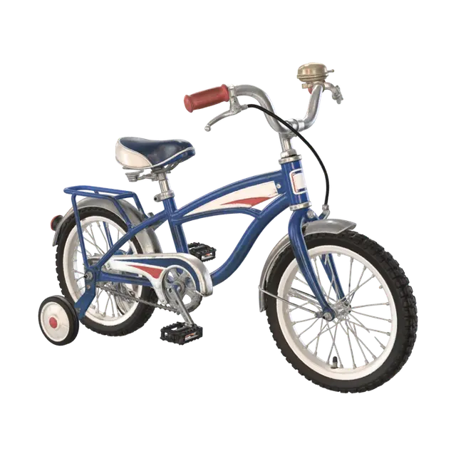 🚲 The Bicycle I Never Got - Retro 3D model, vytvořený pomocí AI