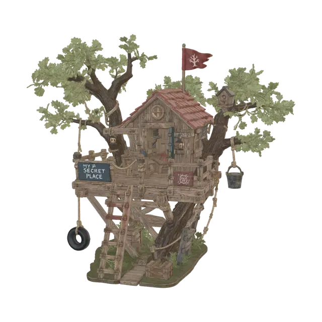 The Treehouse I Never Built - Imaginative 3D model, vytvořený pomocí AI