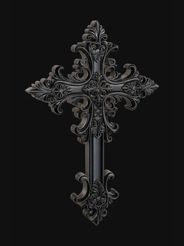 3D model for Ornate Gothic Cross