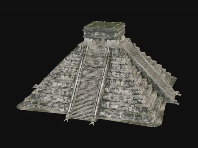 3D model for Twin Staircase Pyramid