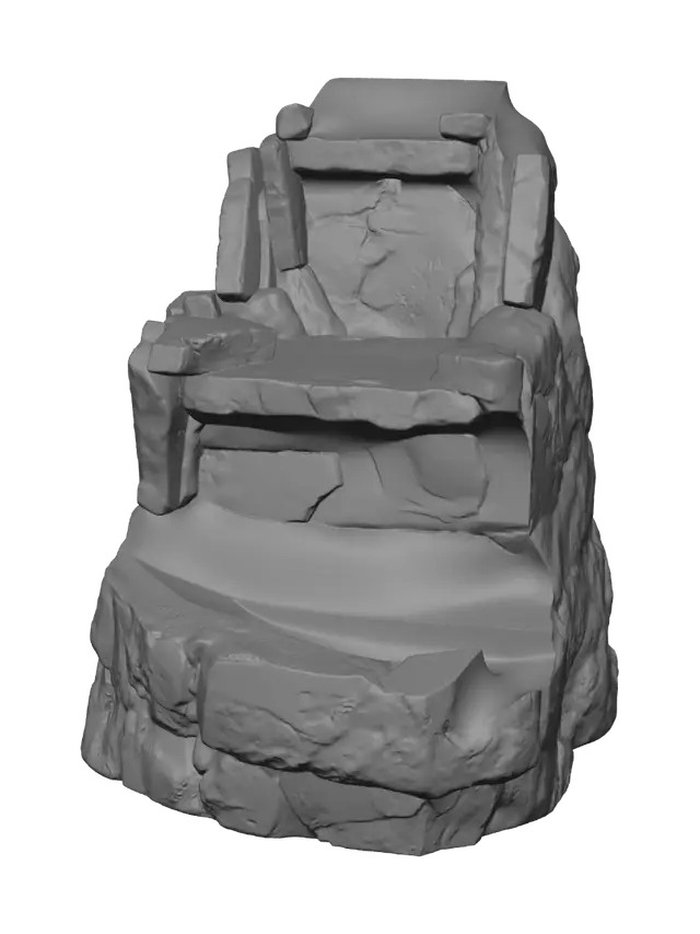 3D model for Ancient Stone Fountain Ruins