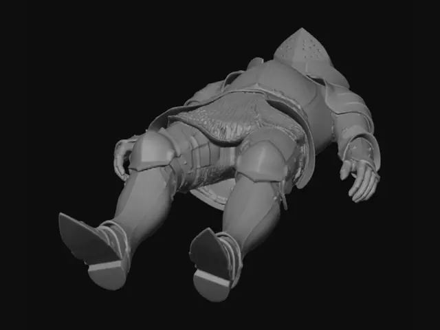 3D model for Silver Knight in a Field of Daisies