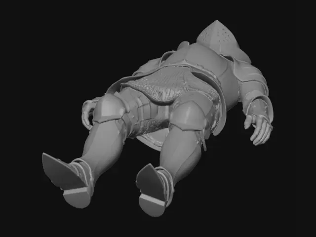 3D model for Silver Knight in a Field of Daisies