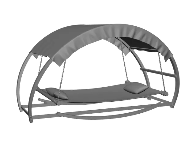 3D model for Circular Canopy Swing Bed