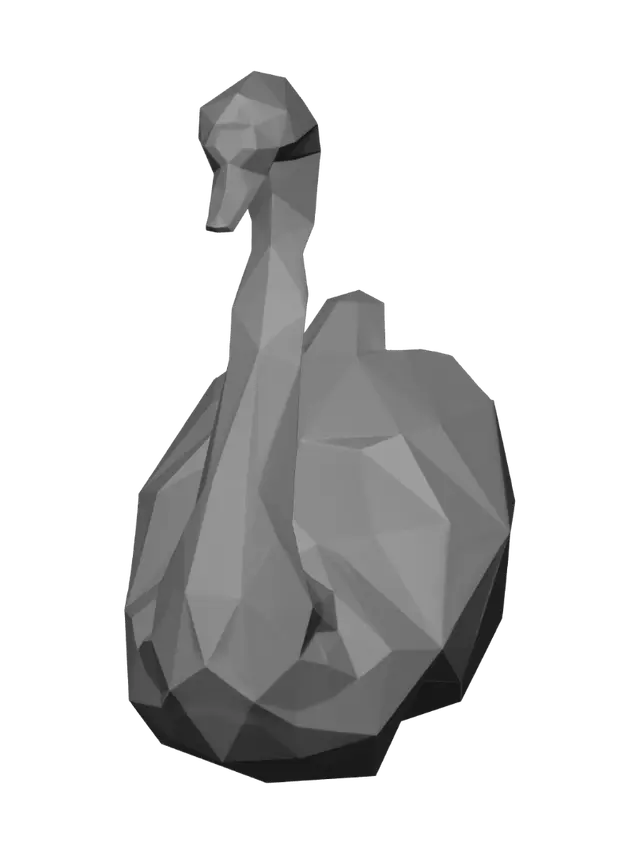 3D model for Golden Geometric Swan