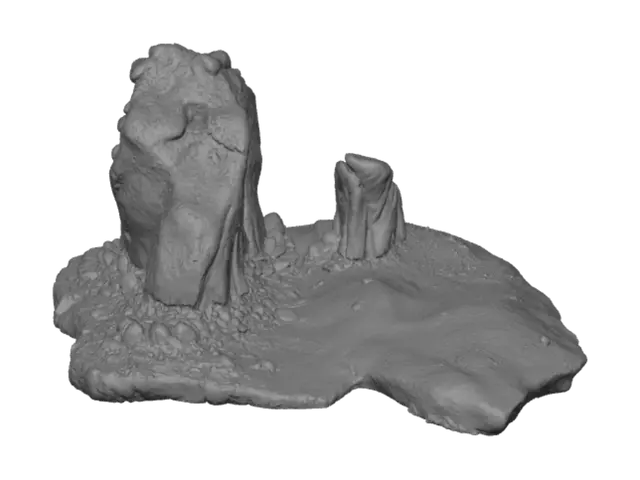 3D model for Twin Desert Pillars