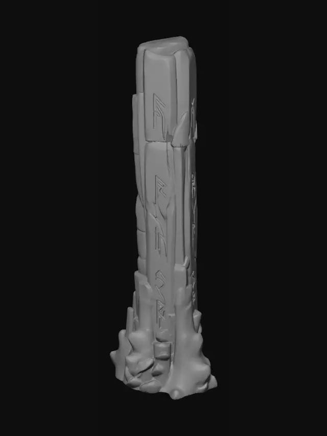3D model for Runic Monolith of the Whispering Woods