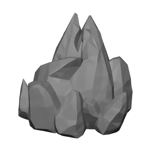 3D model for Twin Citrine Peaks
