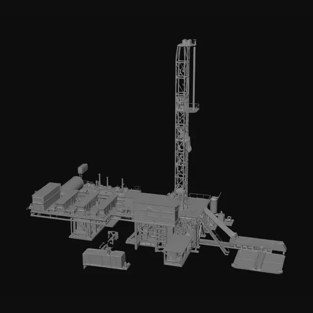 3D model for Desert Drilling Rig
