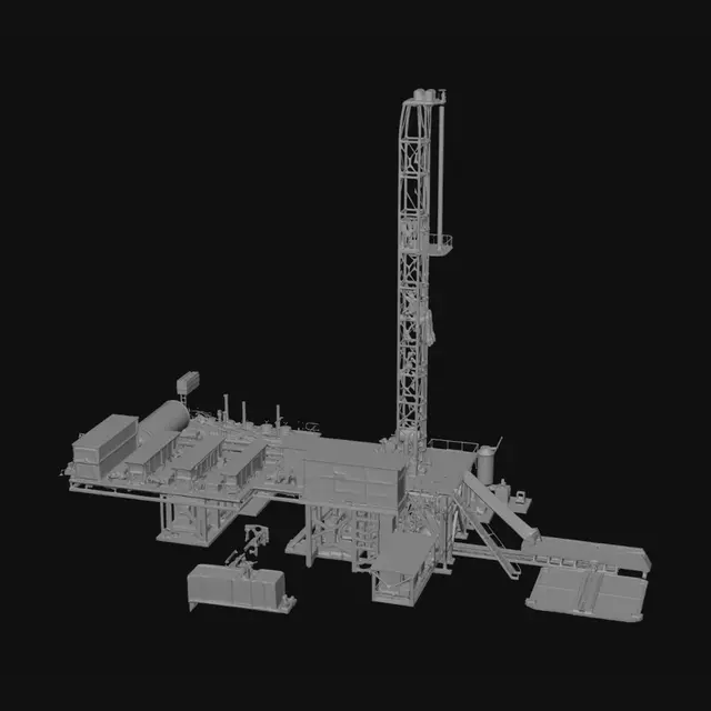 3D model for Desert Drilling Rig