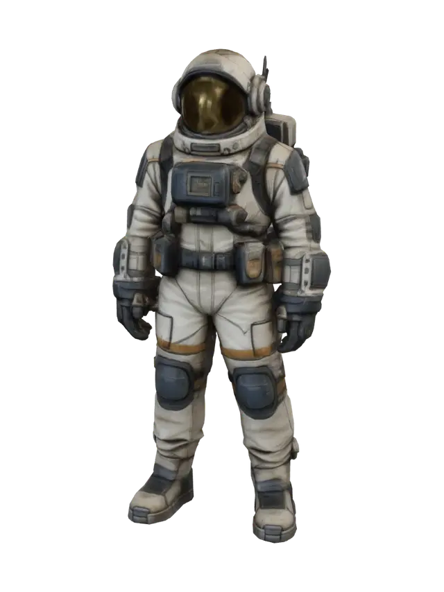 Modèle 3D Dustbound Astronaut - Desolate, généré par IA