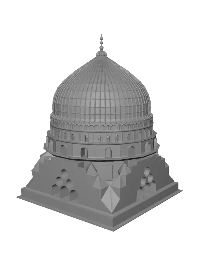 3D model for Dome of the Rock Model