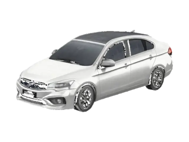 Silver Sedan - Automobiles 3D model, vytvořený pomocí AI